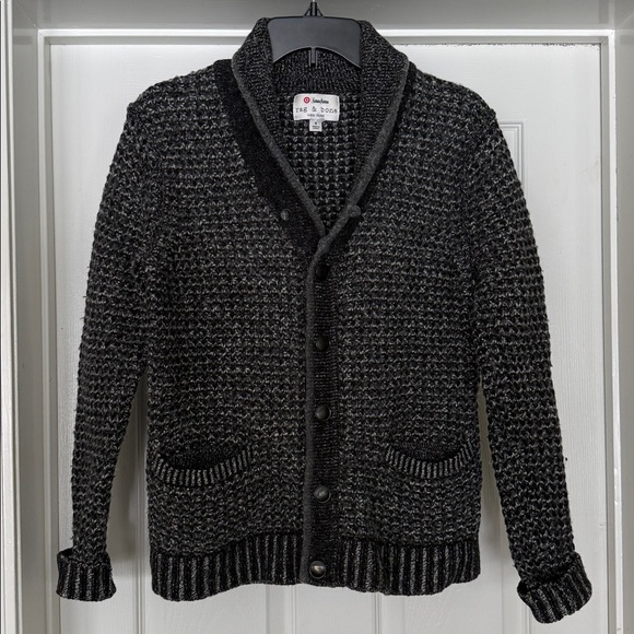 rag & bone Other - Rag & Bone Men’s Small Wool Cotton Knit Cardigan Gray Button Front